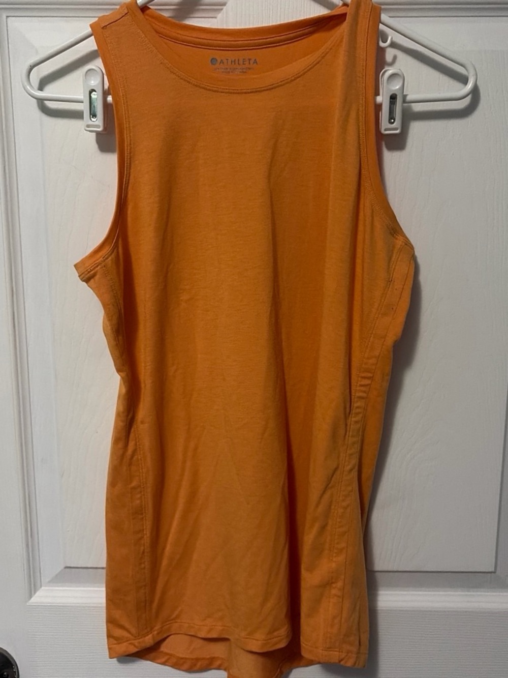 Athleta Orange Scoop Neck Tank - Sleeveless Performance Top